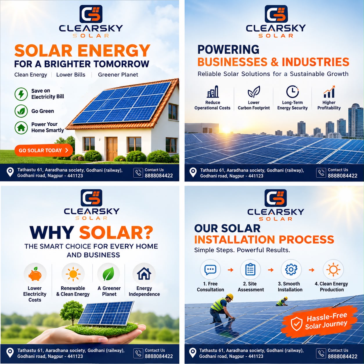 ClearSky Solar - Solar Energy promotional creative
